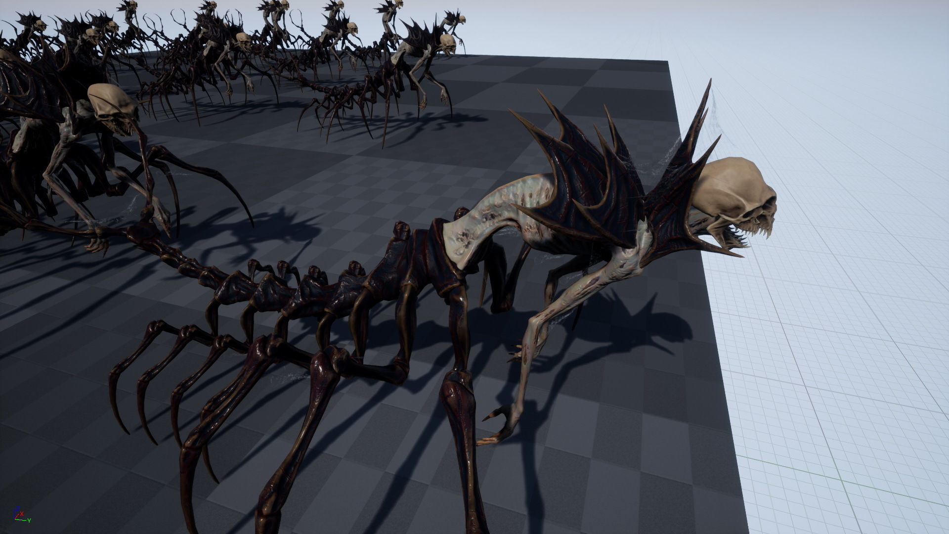 Undeath Centipede Low-poly 3D model_24