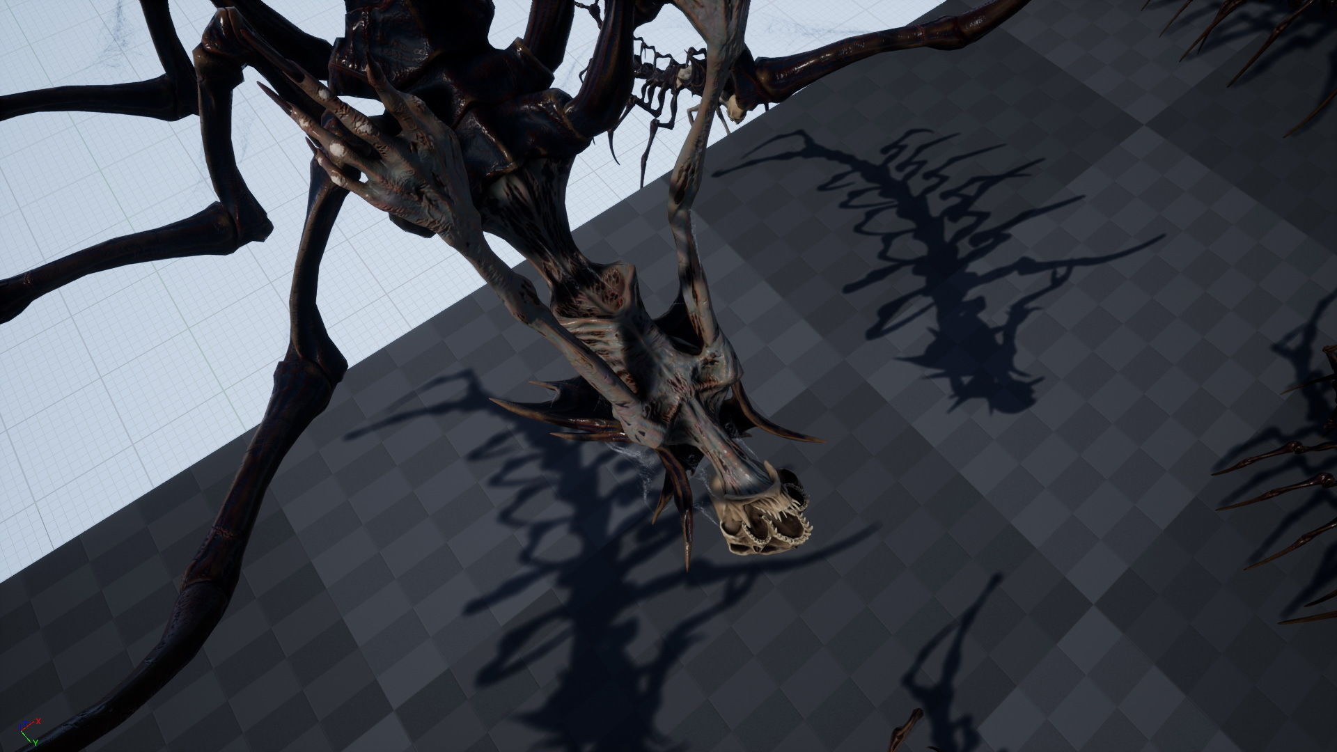 Undeath Centipede Low-poly 3D model_27