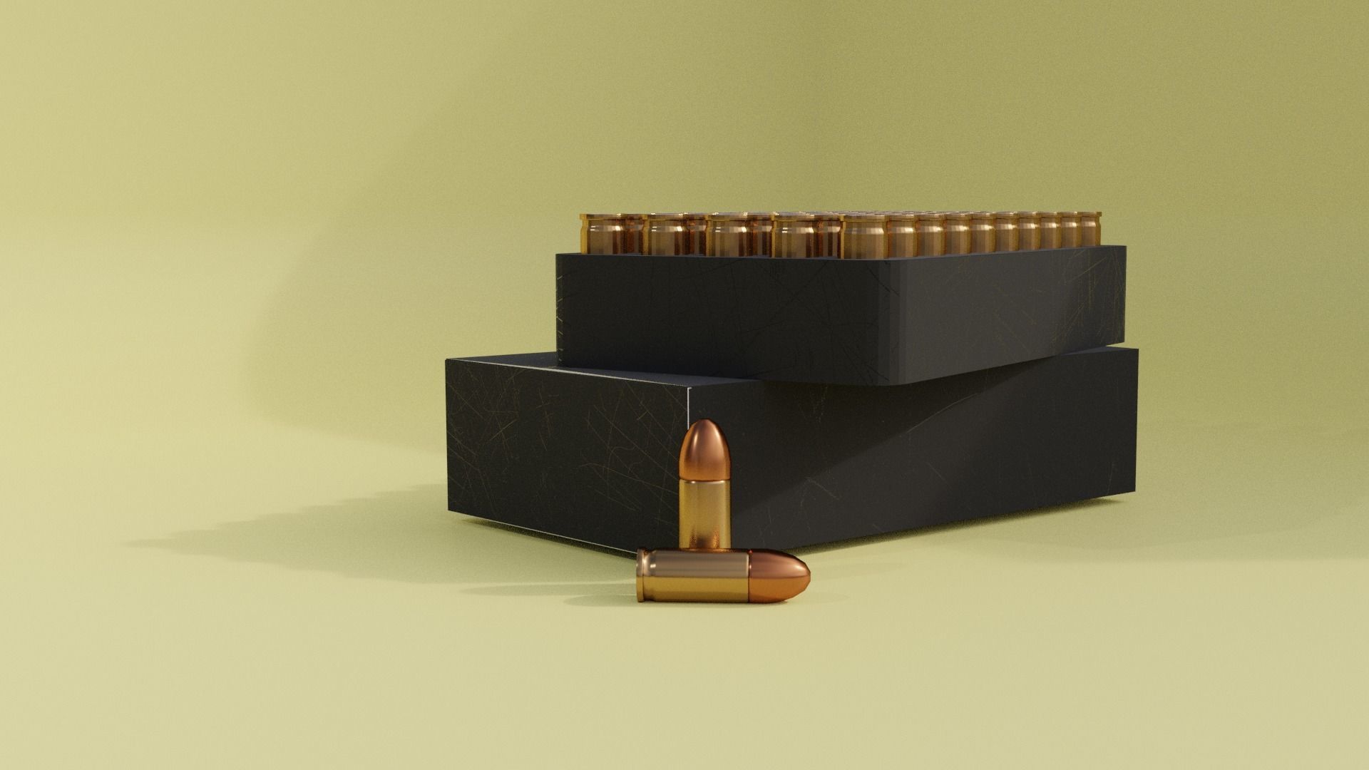 9mm Bullet Box Free 3D model_1