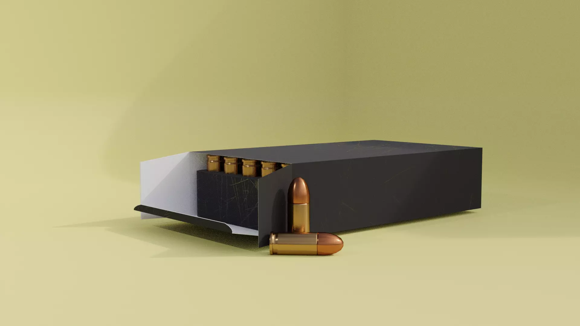 9mm Bullet Box Free 3D model_0