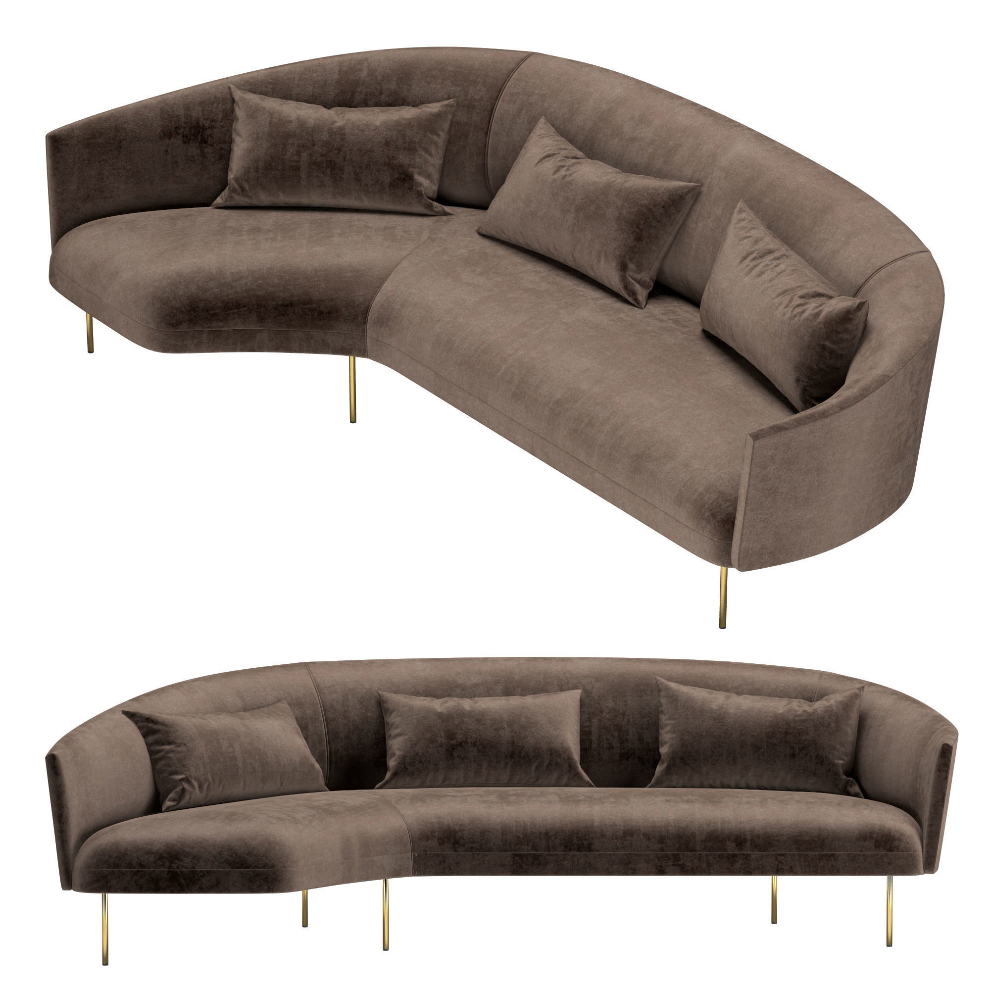 Roma sofa 3D model_1