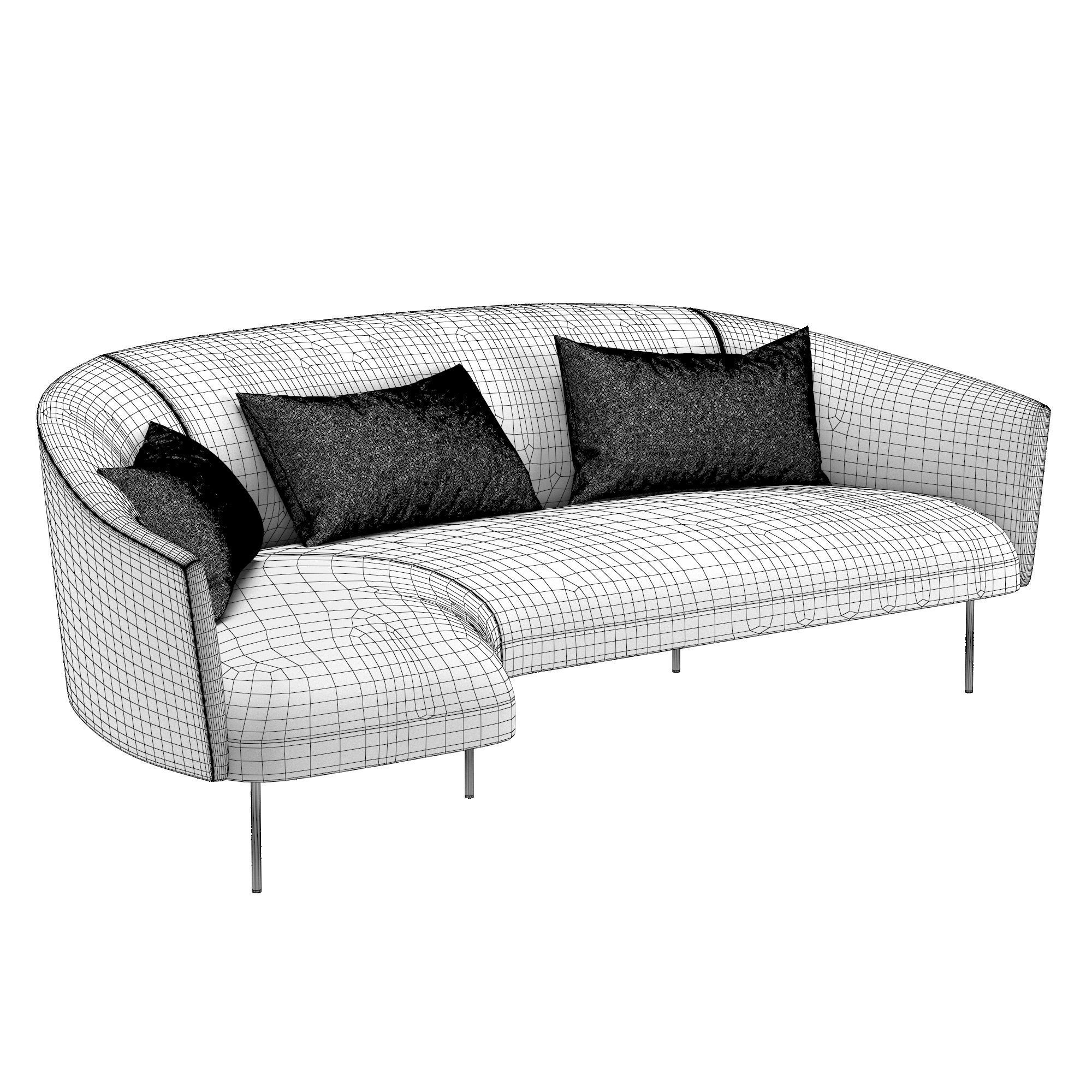 Roma sofa 3D model_5