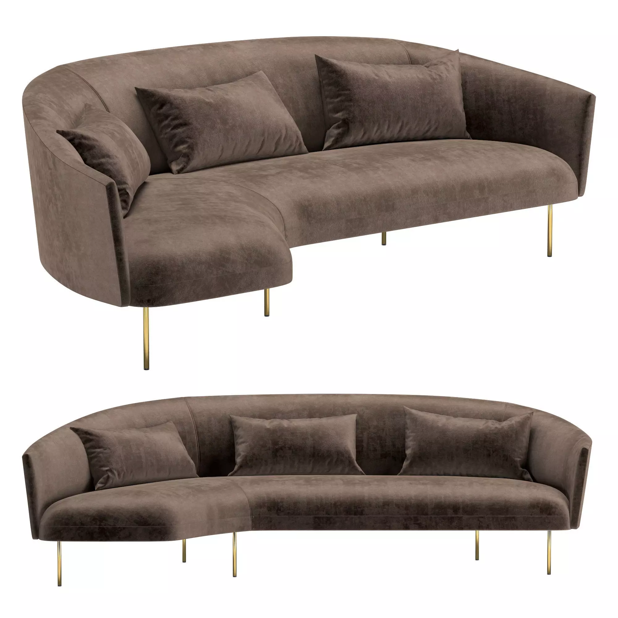 Roma sofa 3D model_0