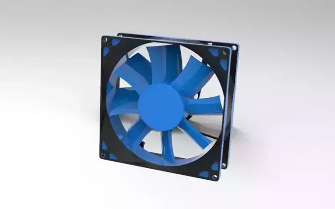 Computer fan 3D print model