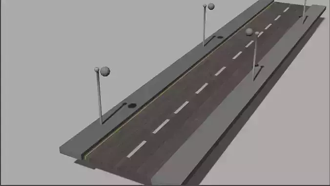 simpleroad model  no copyright  ready for your game