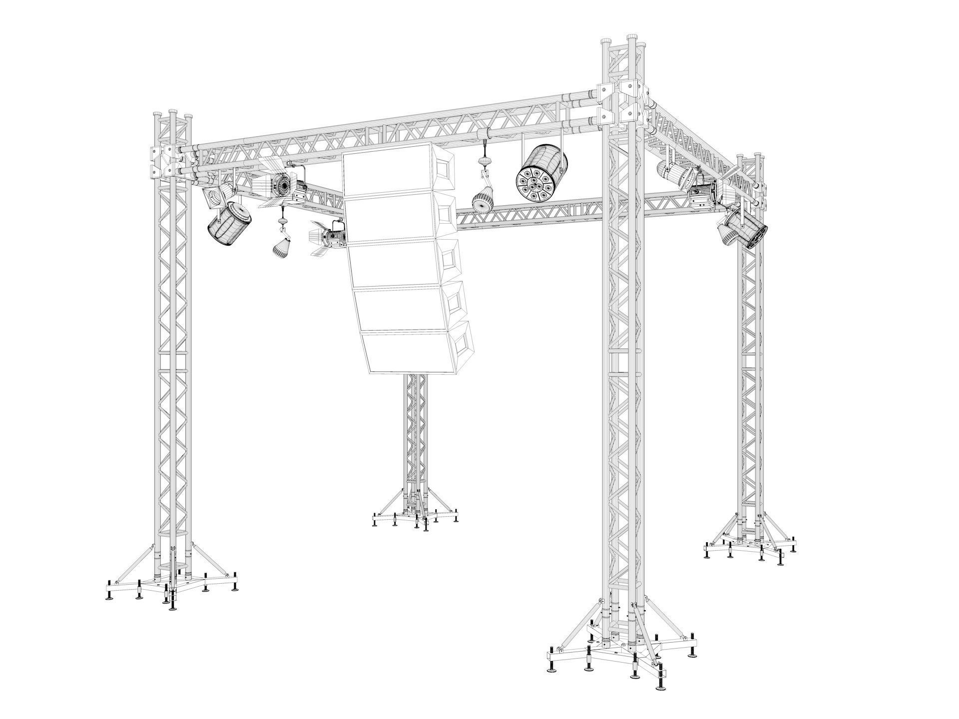 Event Exhibition pack 3D model_7