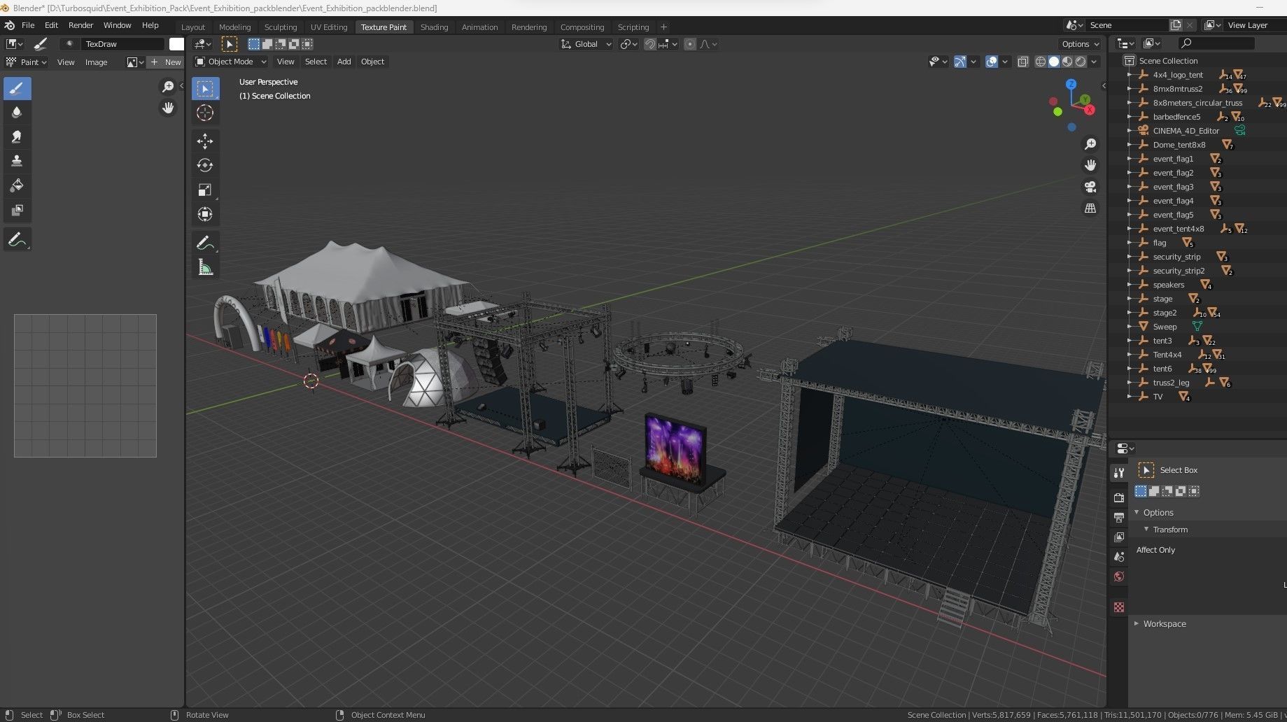 Event Exhibition pack 3D model_50