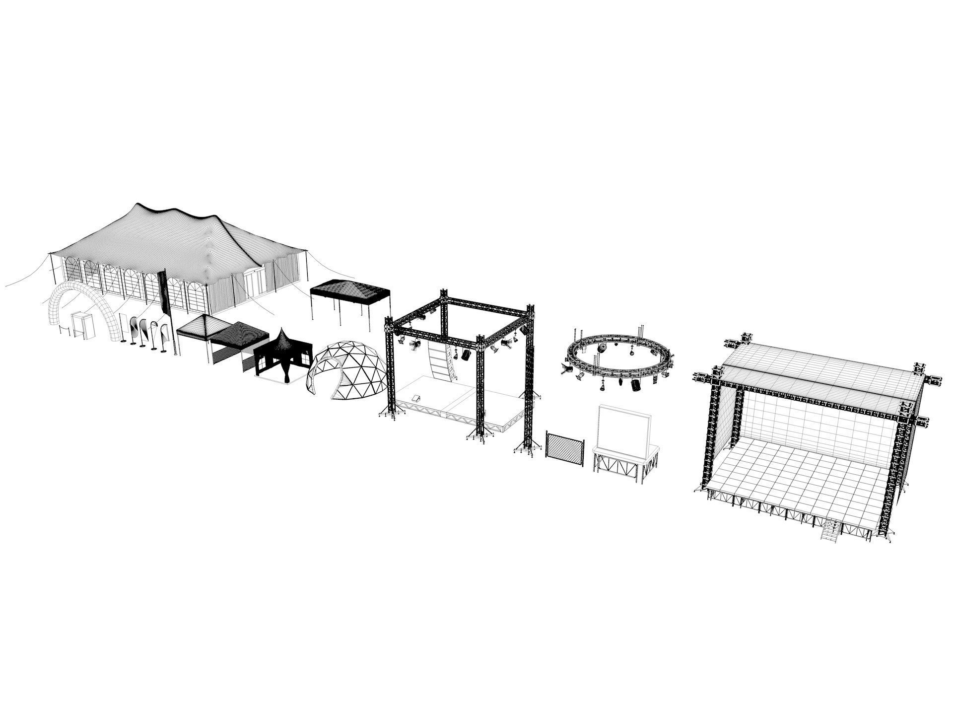 Event Exhibition pack 3D model_3