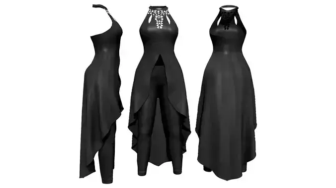 Embellished Halter Top With Leggings