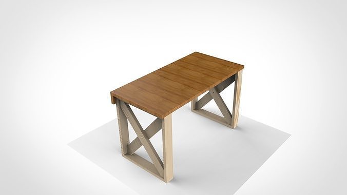Computer desk 3D model