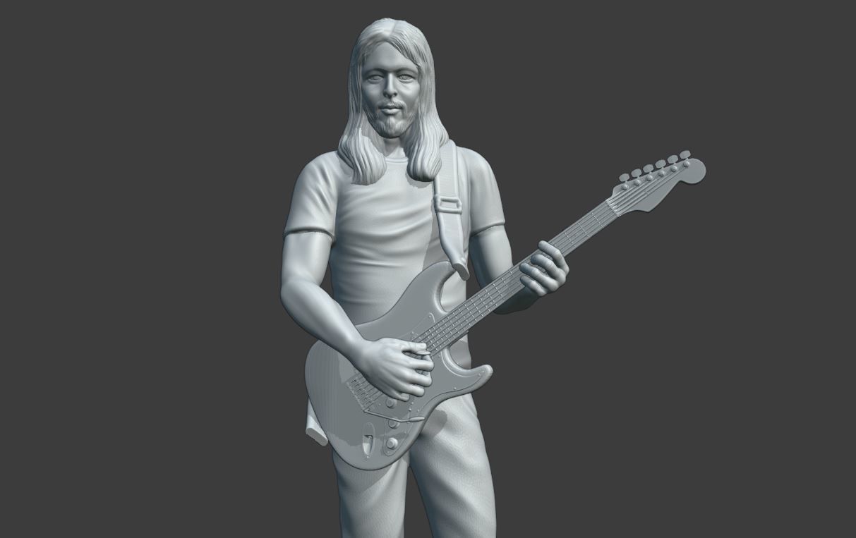 DAVID GILMOUR PINK FLOYD - 3D PRINTING 3D print model_13