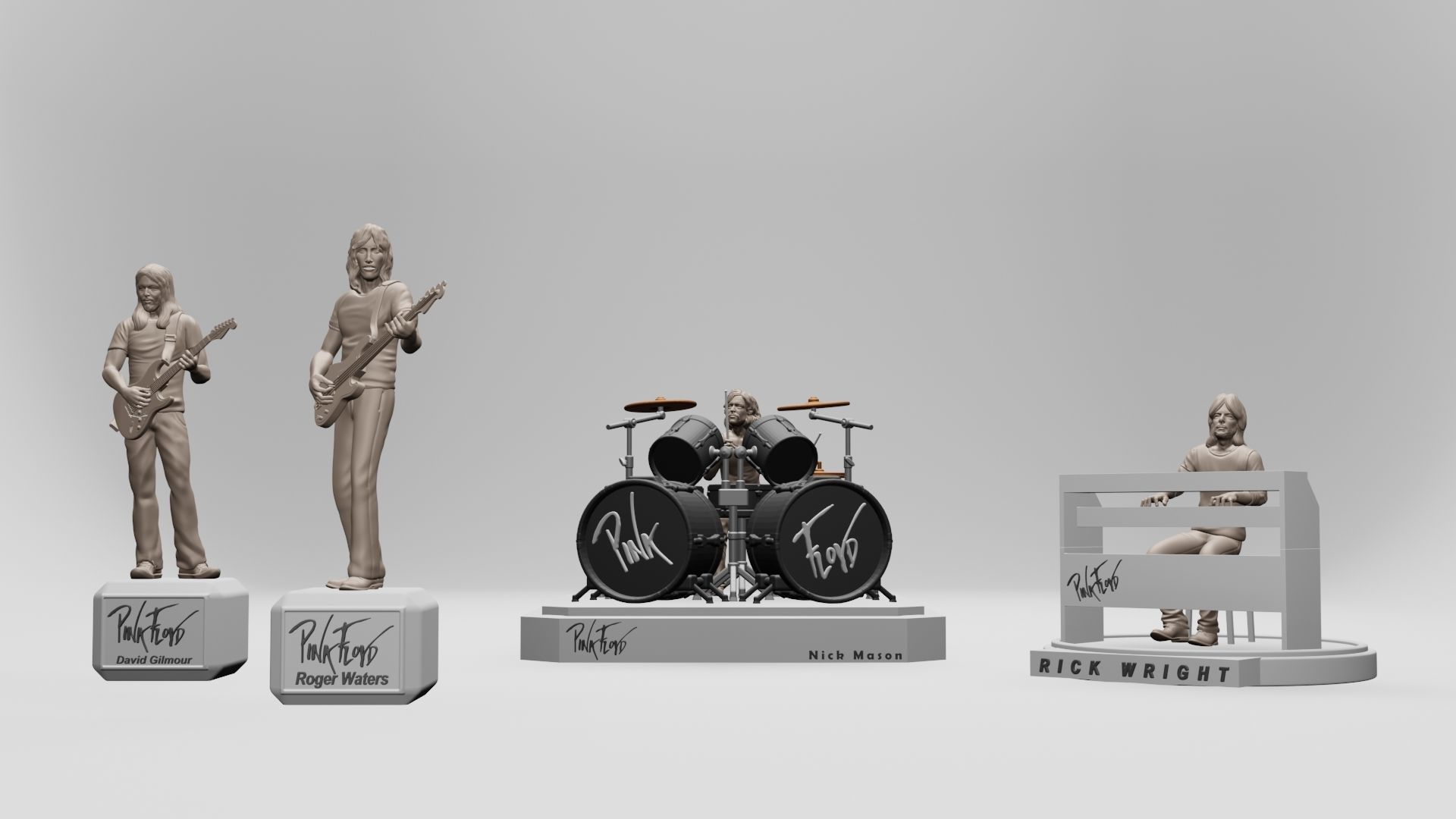 DAVID GILMOUR PINK FLOYD - 3D PRINTING 3D print model_2
