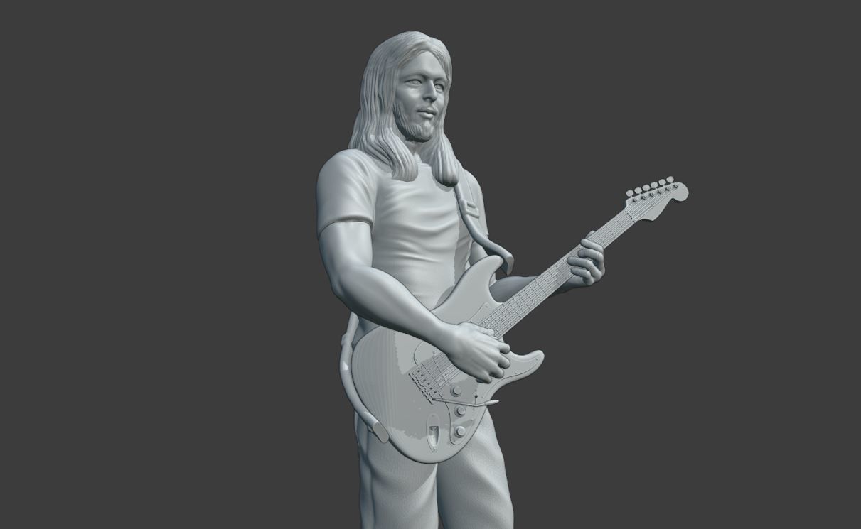 DAVID GILMOUR PINK FLOYD - 3D PRINTING 3D print model_11