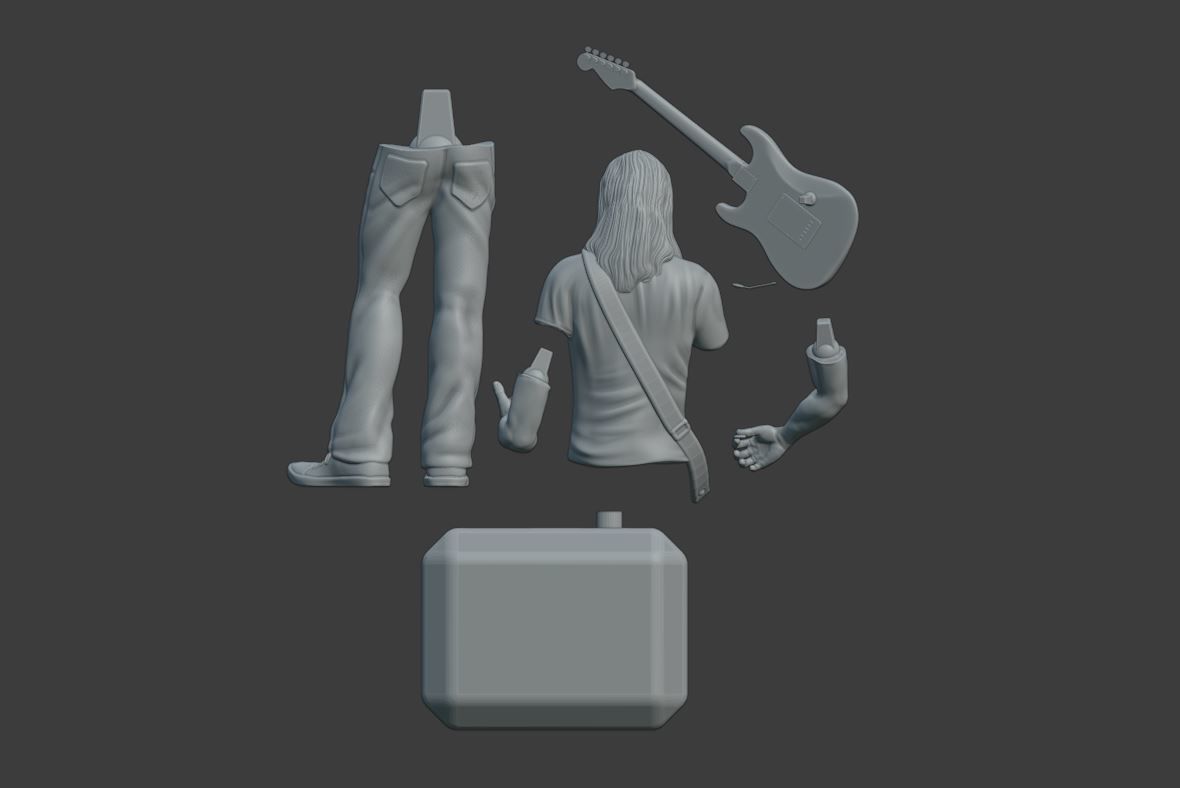 DAVID GILMOUR PINK FLOYD - 3D PRINTING 3D print model_5