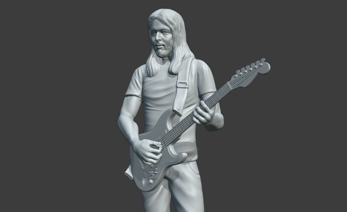 DAVID GILMOUR PINK FLOYD - 3D PRINTING 3D print model_9