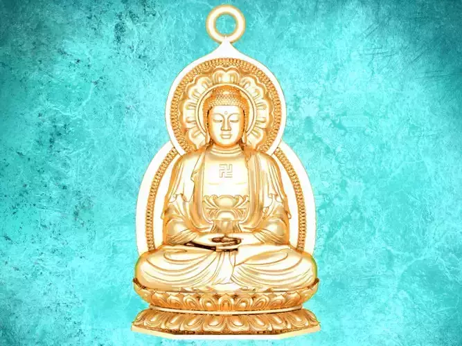 Amitabha Buddha pendant - Adida Buddha pendant - Buddha pendant