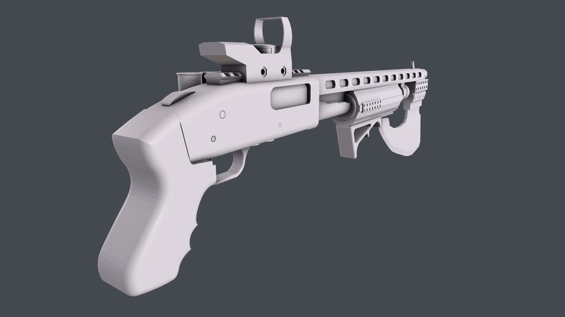 Shotgun-Axe stl 3dprinting 3D print model_5