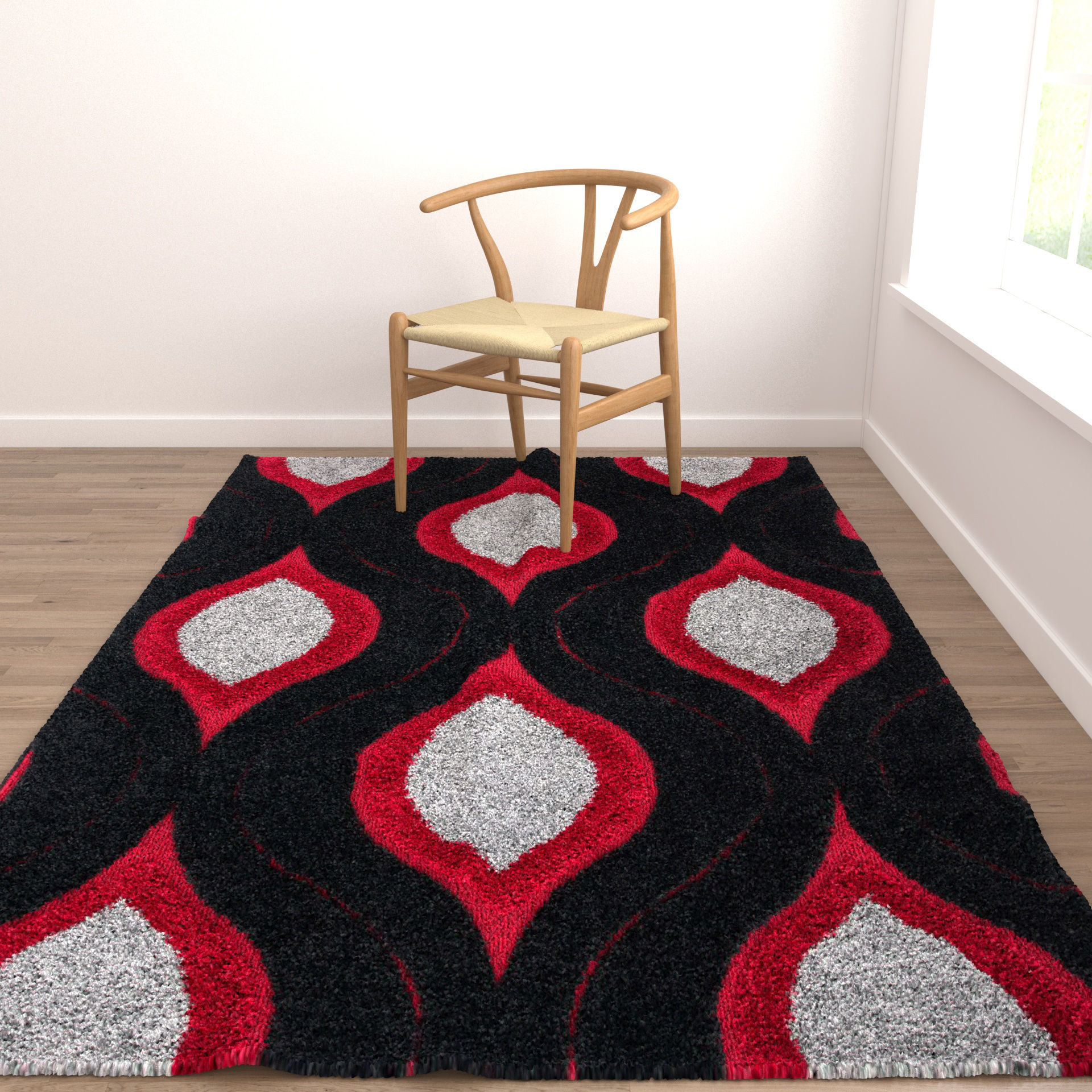Rugs No 96 Low-poly 3D model_3