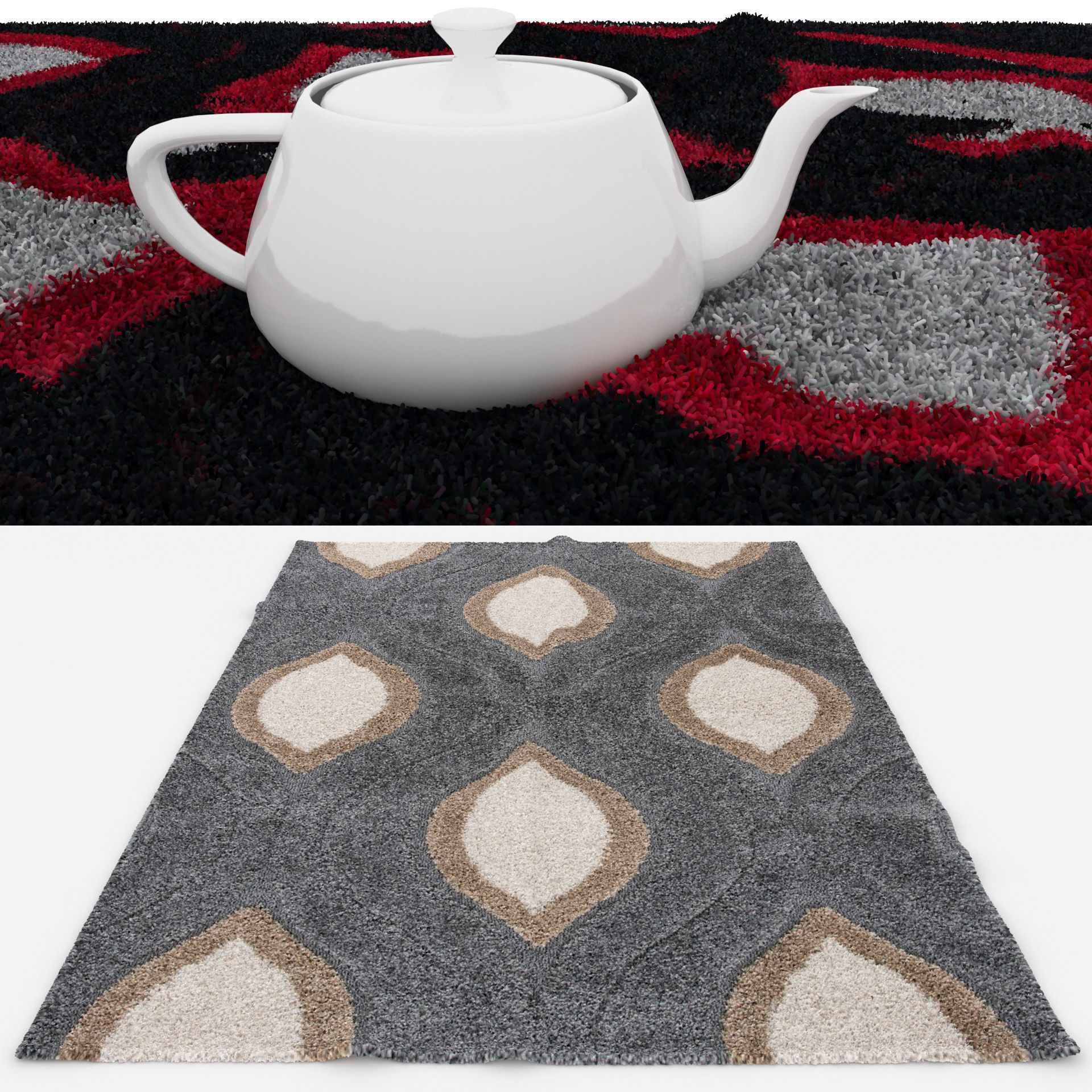 Rugs No 96 Low-poly 3D model_1