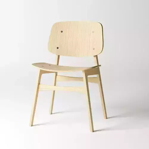 3d wood chair