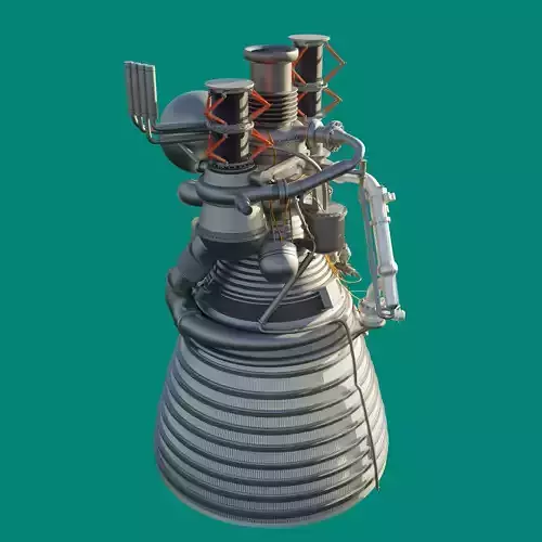 J-2 Rocket Engine 3D model