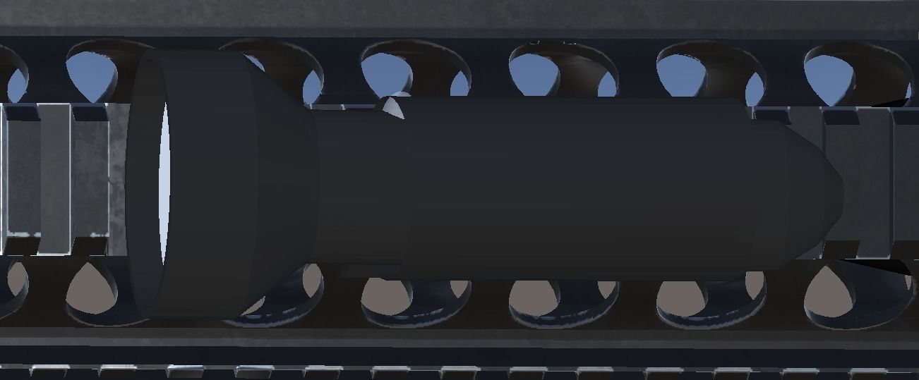 Weapon Attachments - Flashlight- Flashlight Holder Low-poly 3D model_3