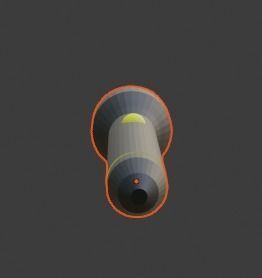 Weapon Attachments - Flashlight- Flashlight Holder Low-poly 3D model_1