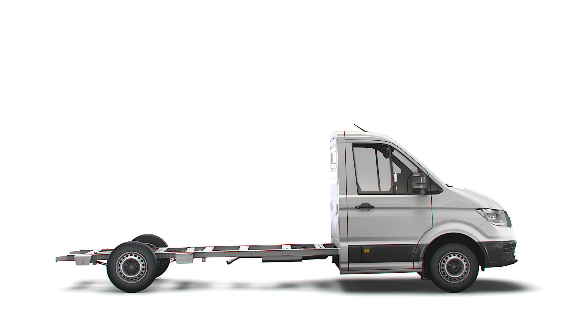 MAN TGE CR35 Long Flat frame chassis 2021 3D model_4