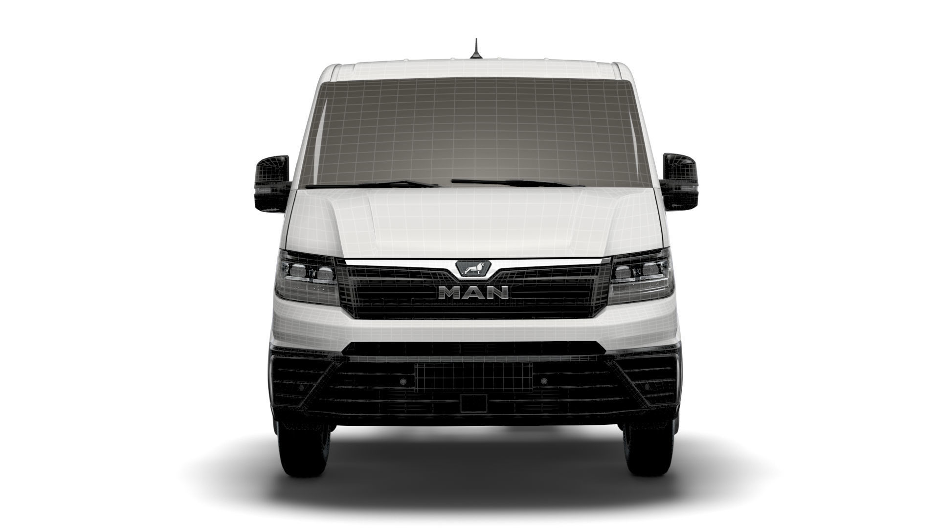 MAN TGE CR35 Long Flat frame chassis 2021 3D model_18