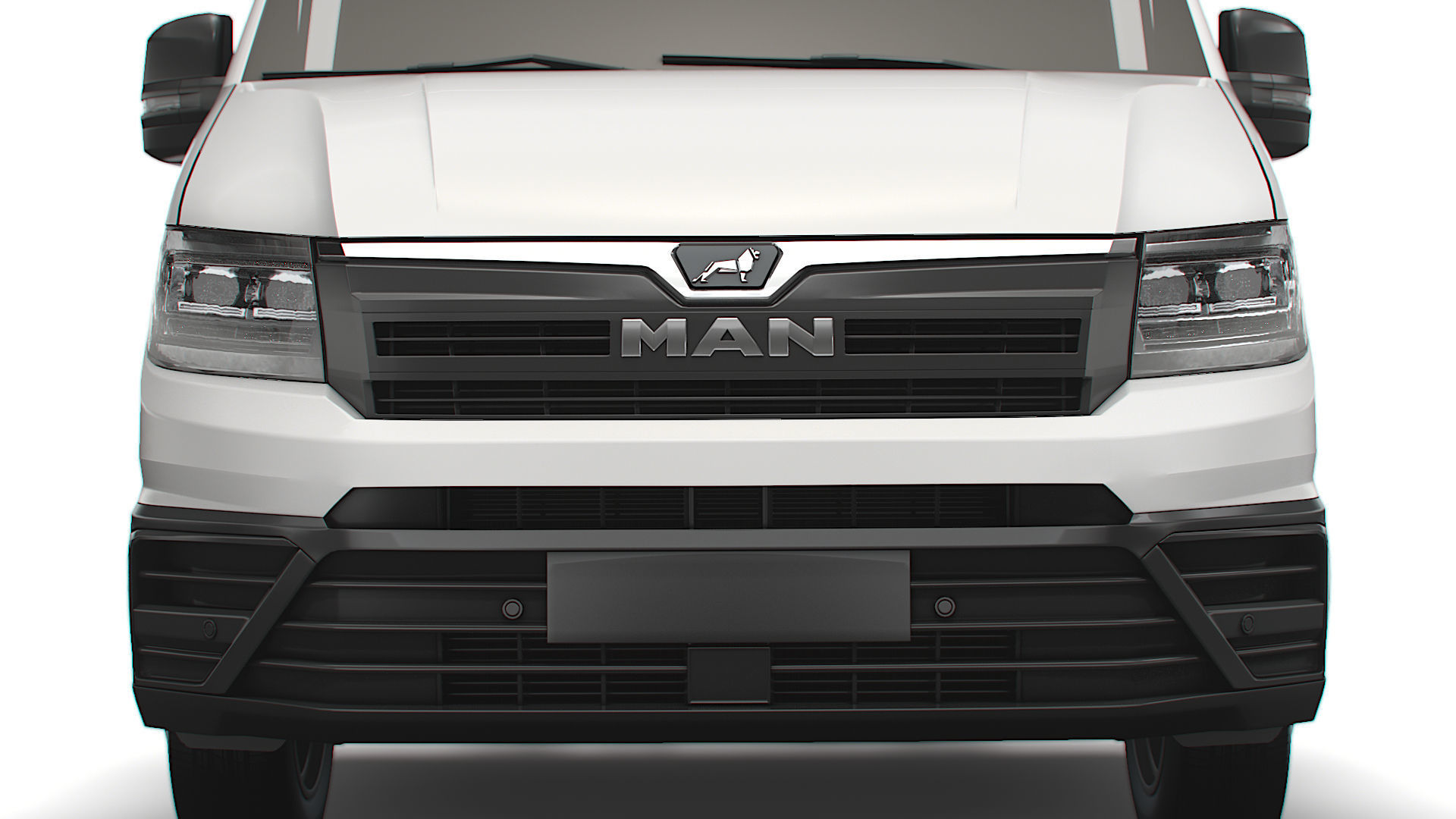 MAN TGE CR35 Long Flat frame chassis 2021 3D model_7