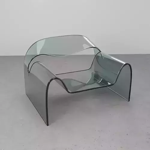 Ghost glass chair