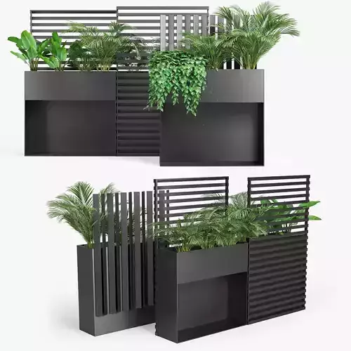Sotomon modern planter with trellis