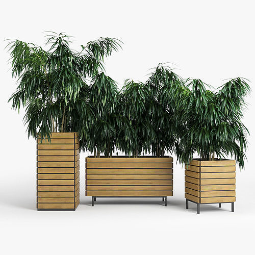 jasper rectangle planter P 3D model