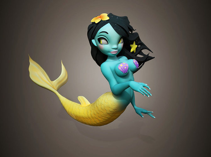 Mermaid 3D print model
