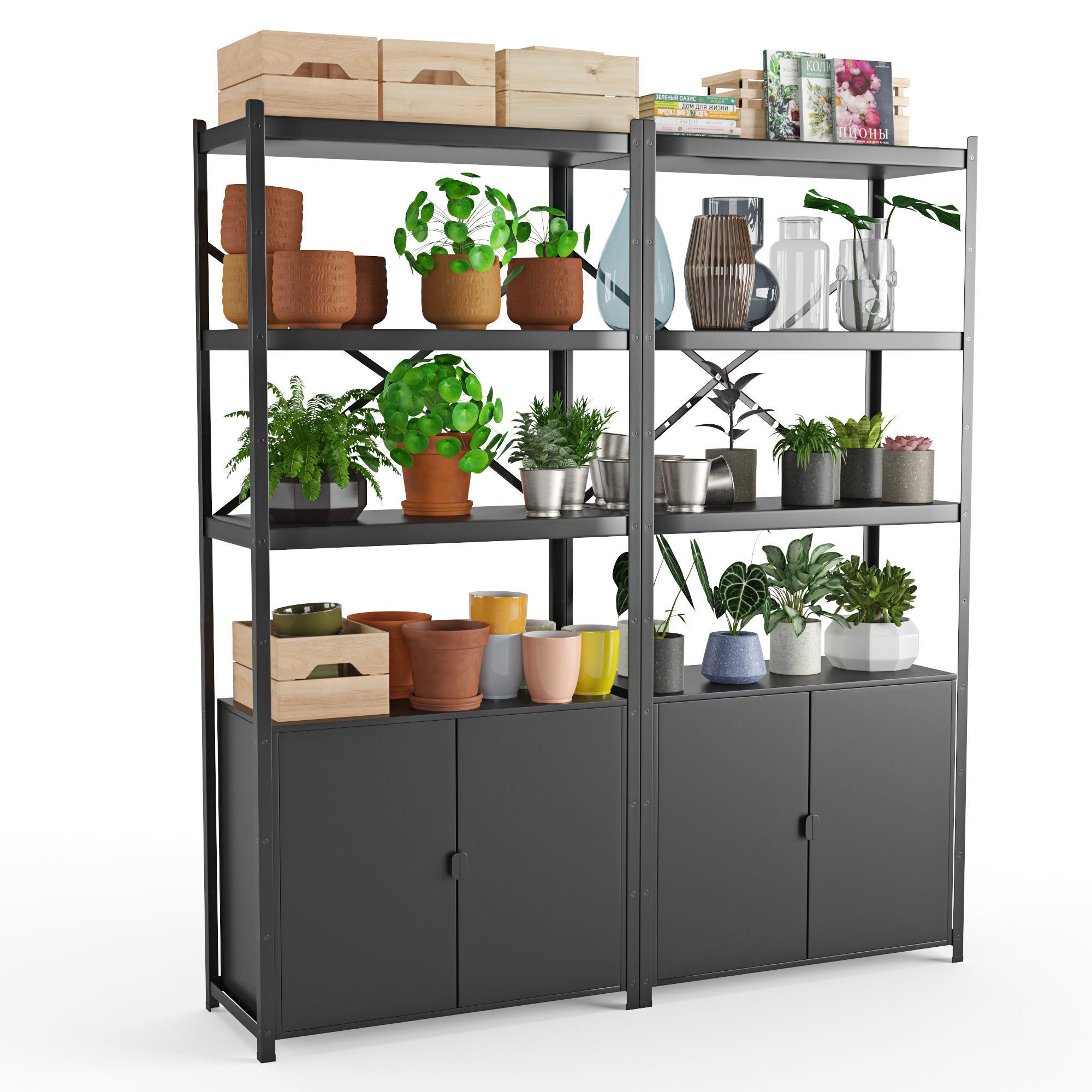 Shelving unit Bror 3D model_1