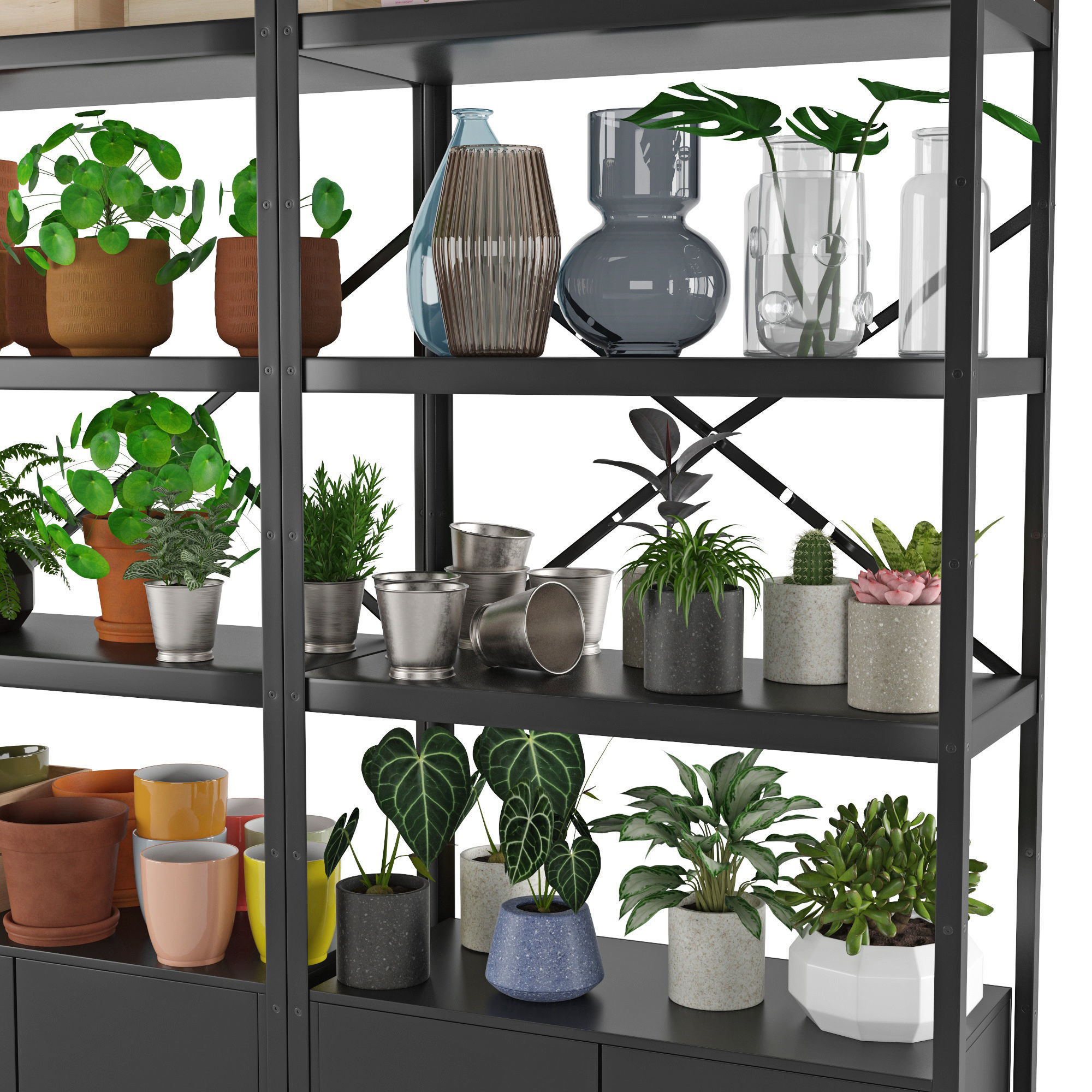 Shelving unit Bror 3D model_2