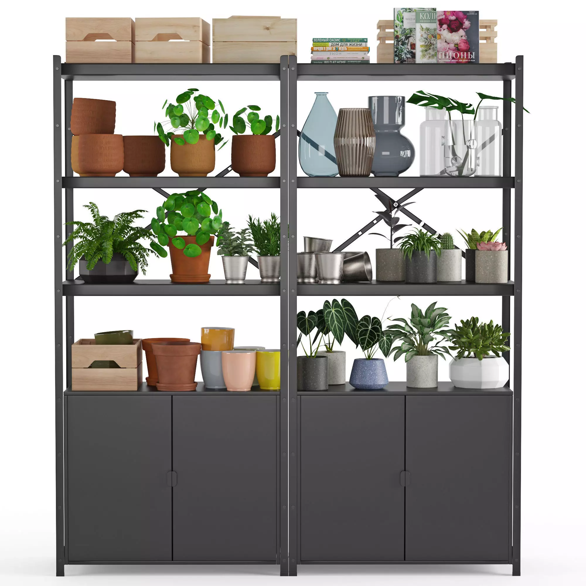 Shelving unit Bror 3D model_0