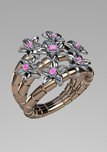 ring flowers Free 3D model