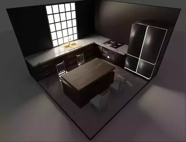 Rendered kitchen and some models