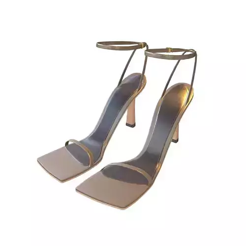 Square Toe Leather Sandals v1 004