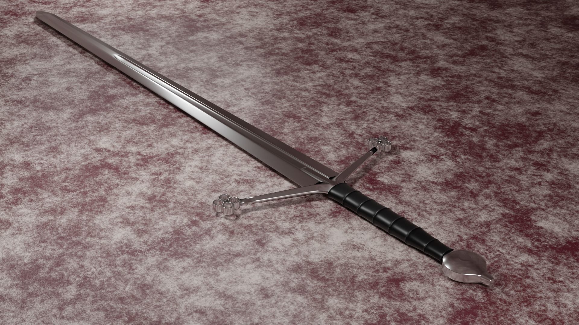 Claymore Low-poly 3D model_0