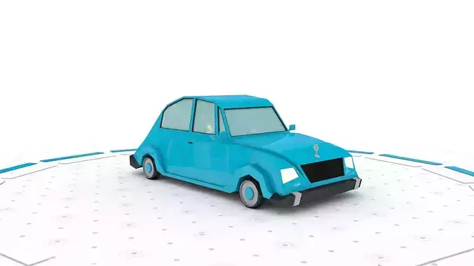Mr Classic - Low poly cartoon car