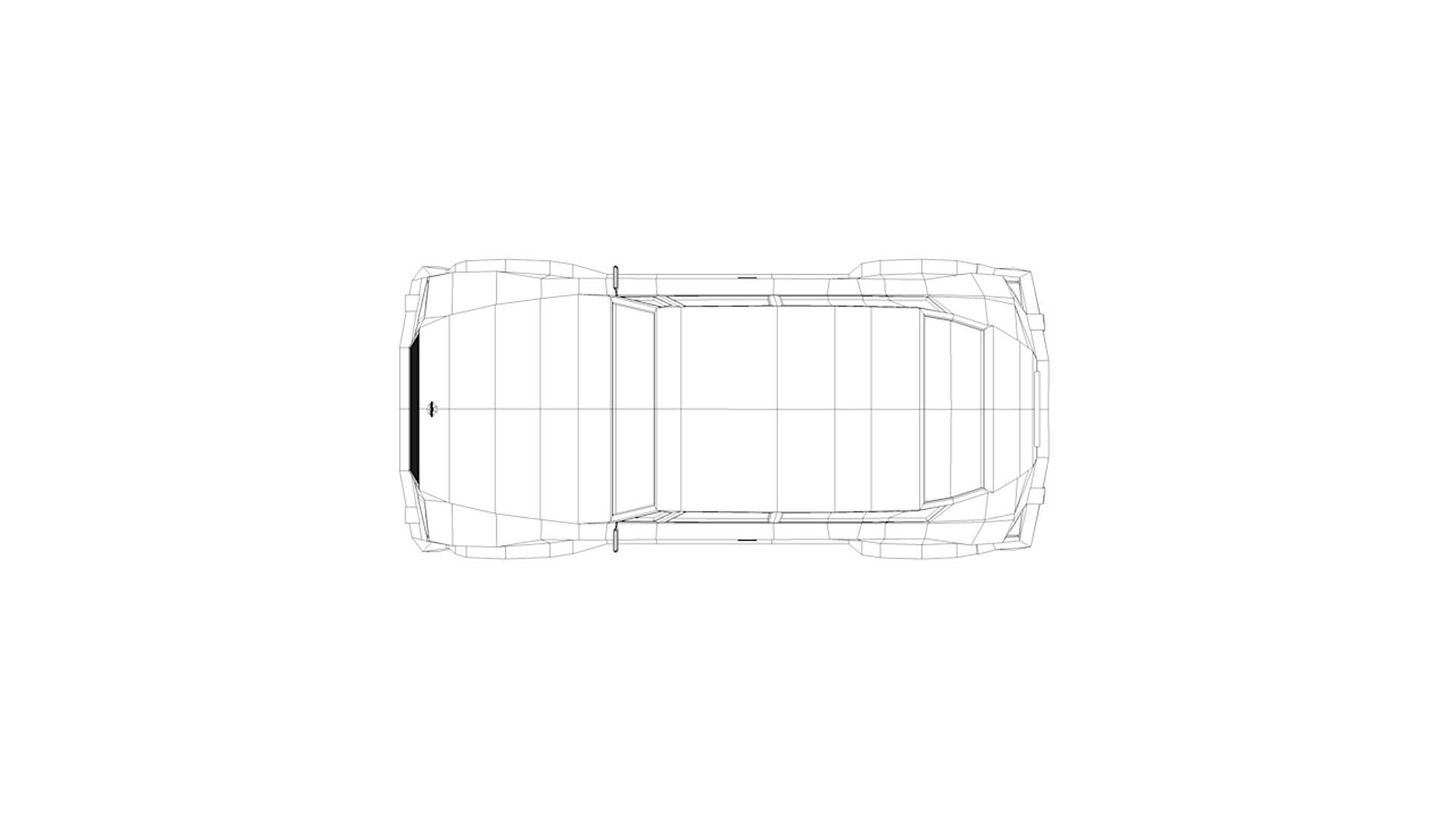 Mr Classic - Low poly cartoon car 3D model_8