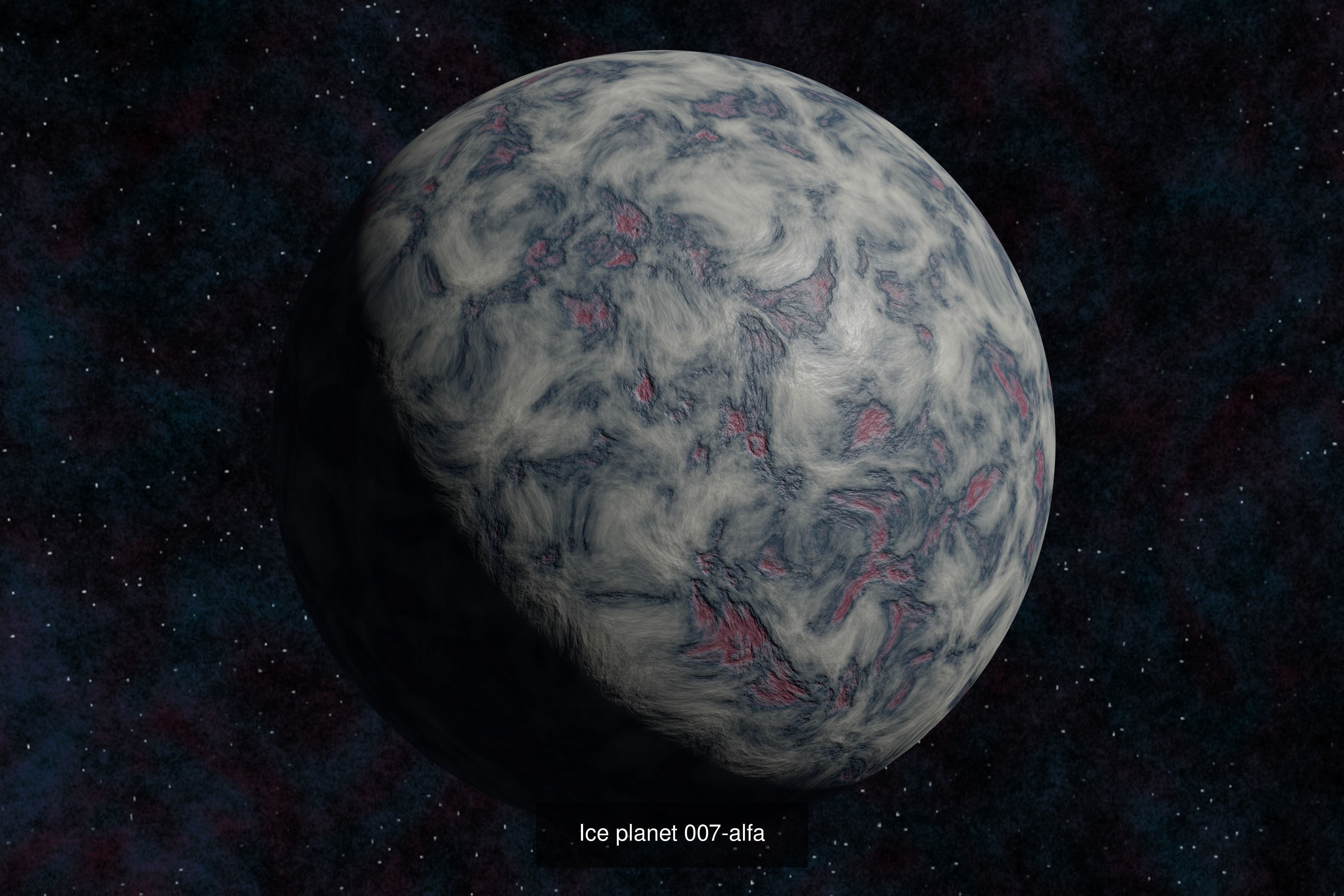 Planet collection 2 rocky and icy moons and planets _14