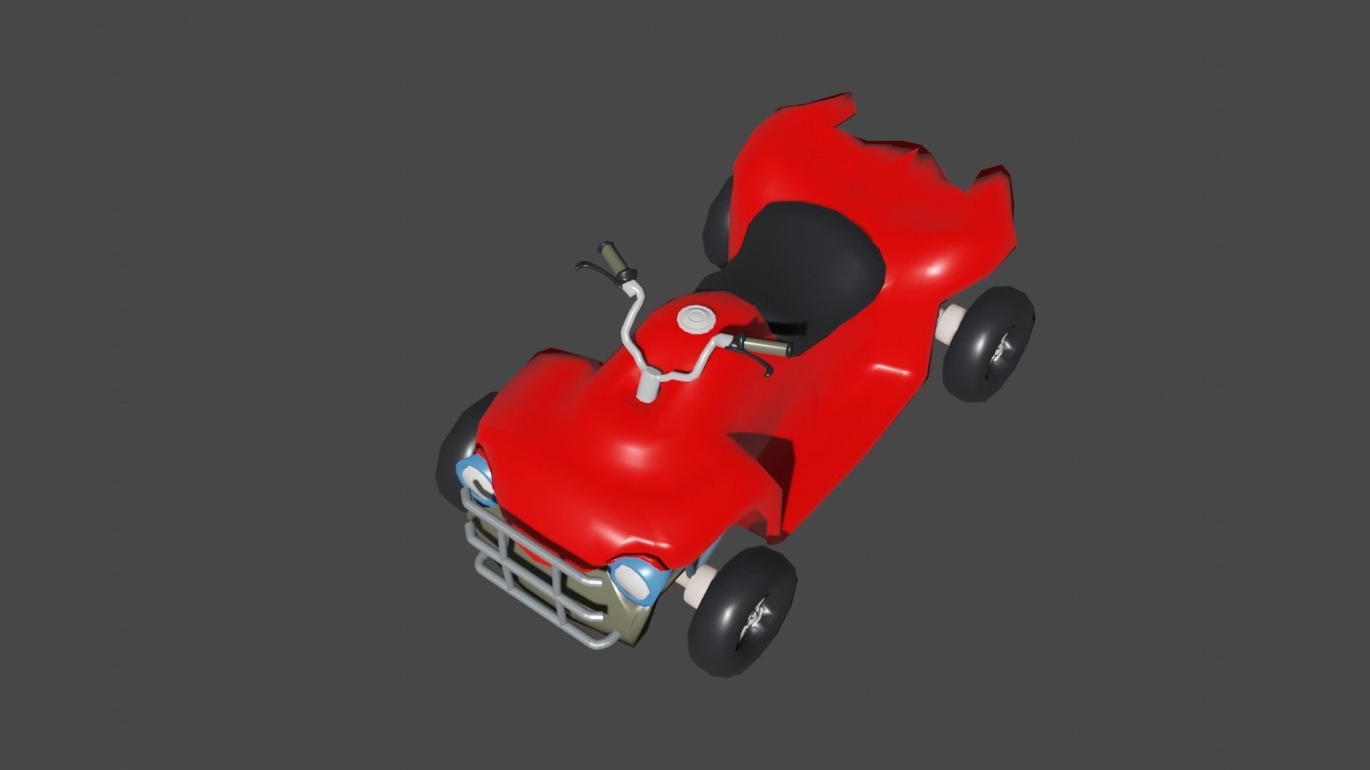 Stylish Quad Bike  Low-poly 3D model_1