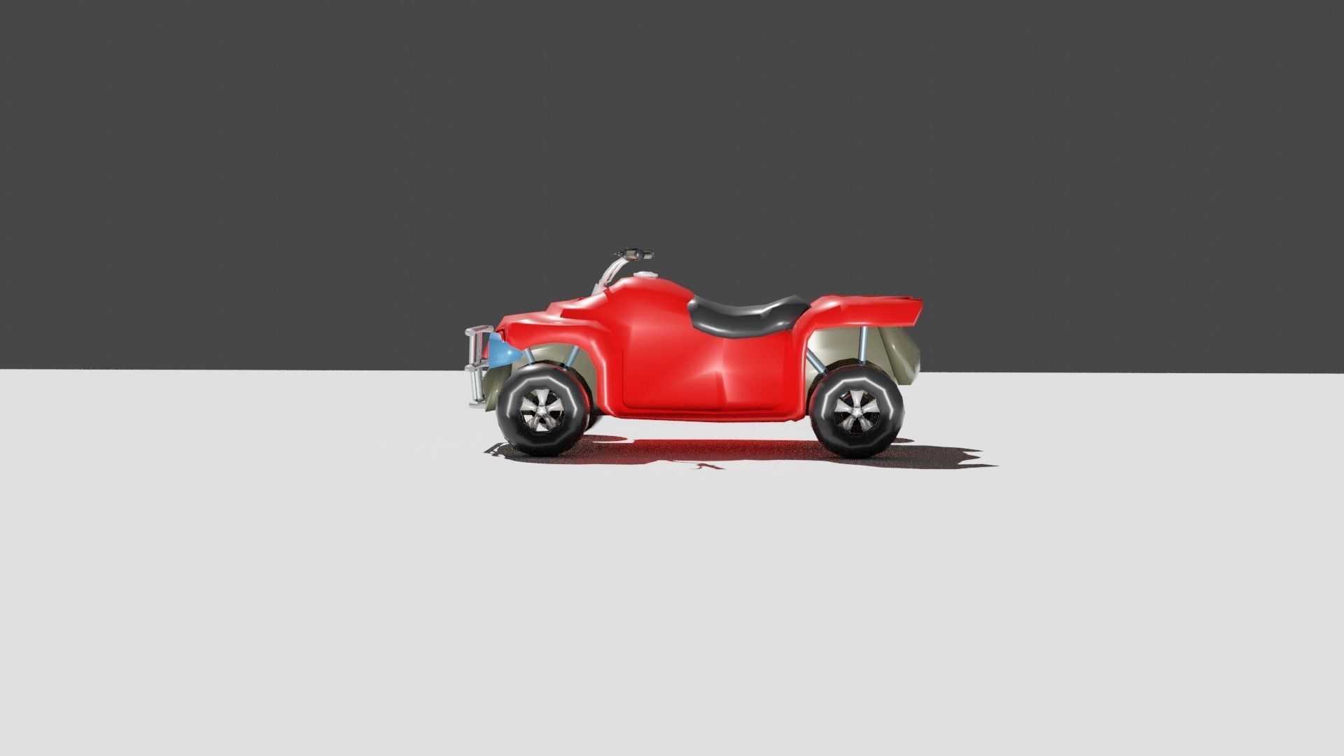 Stylish Quad Bike  Low-poly 3D model_6