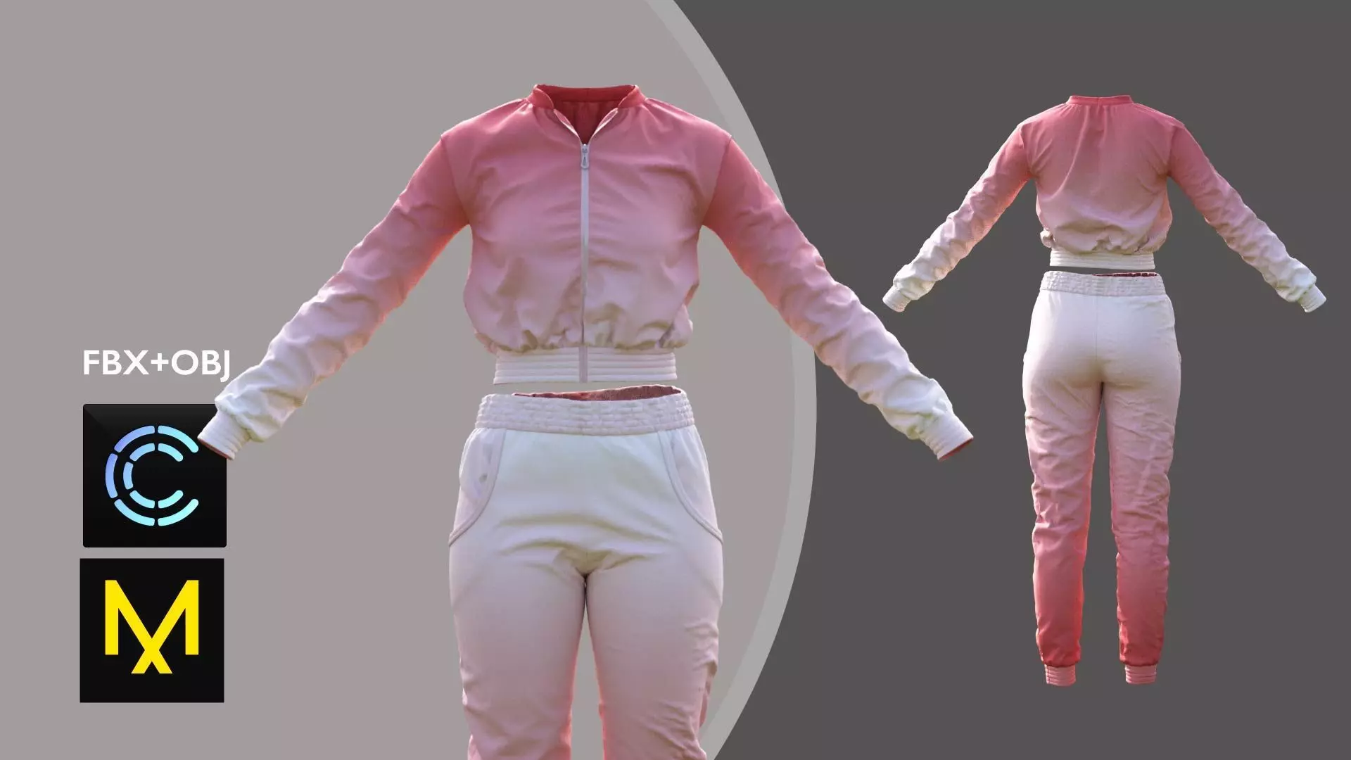 Female Sport Outfit2 Marvelous Designer 3D model_0