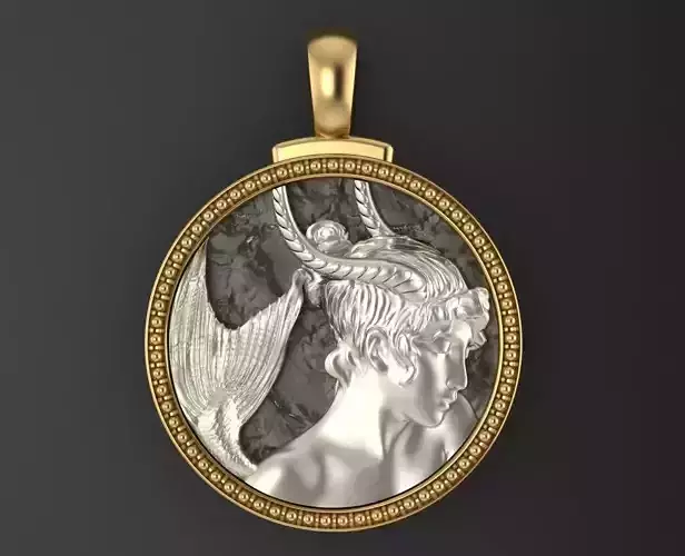 Zodiac Sign Capricorn Pendant 3D print model