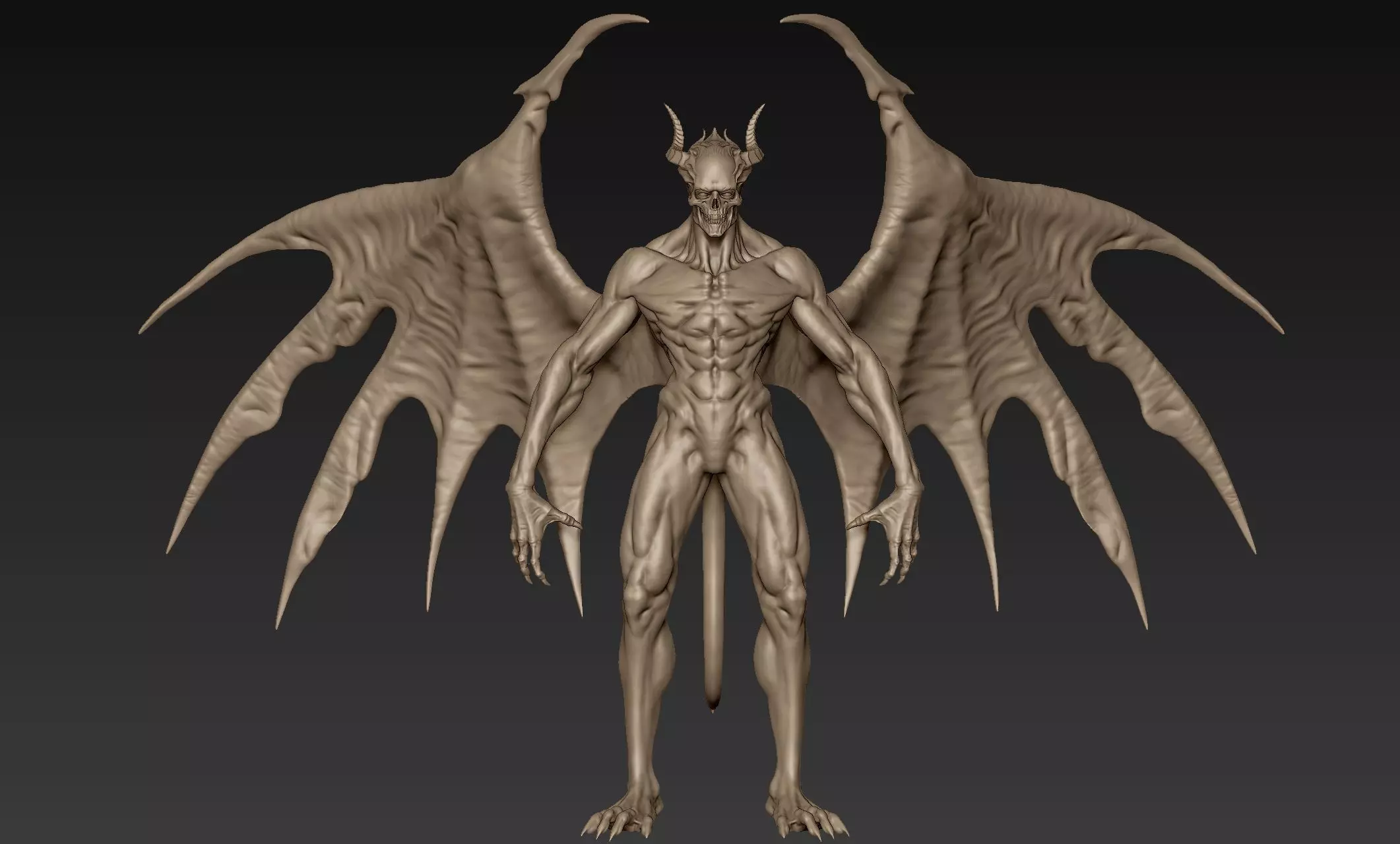 Skullhead Demon 3D model_0