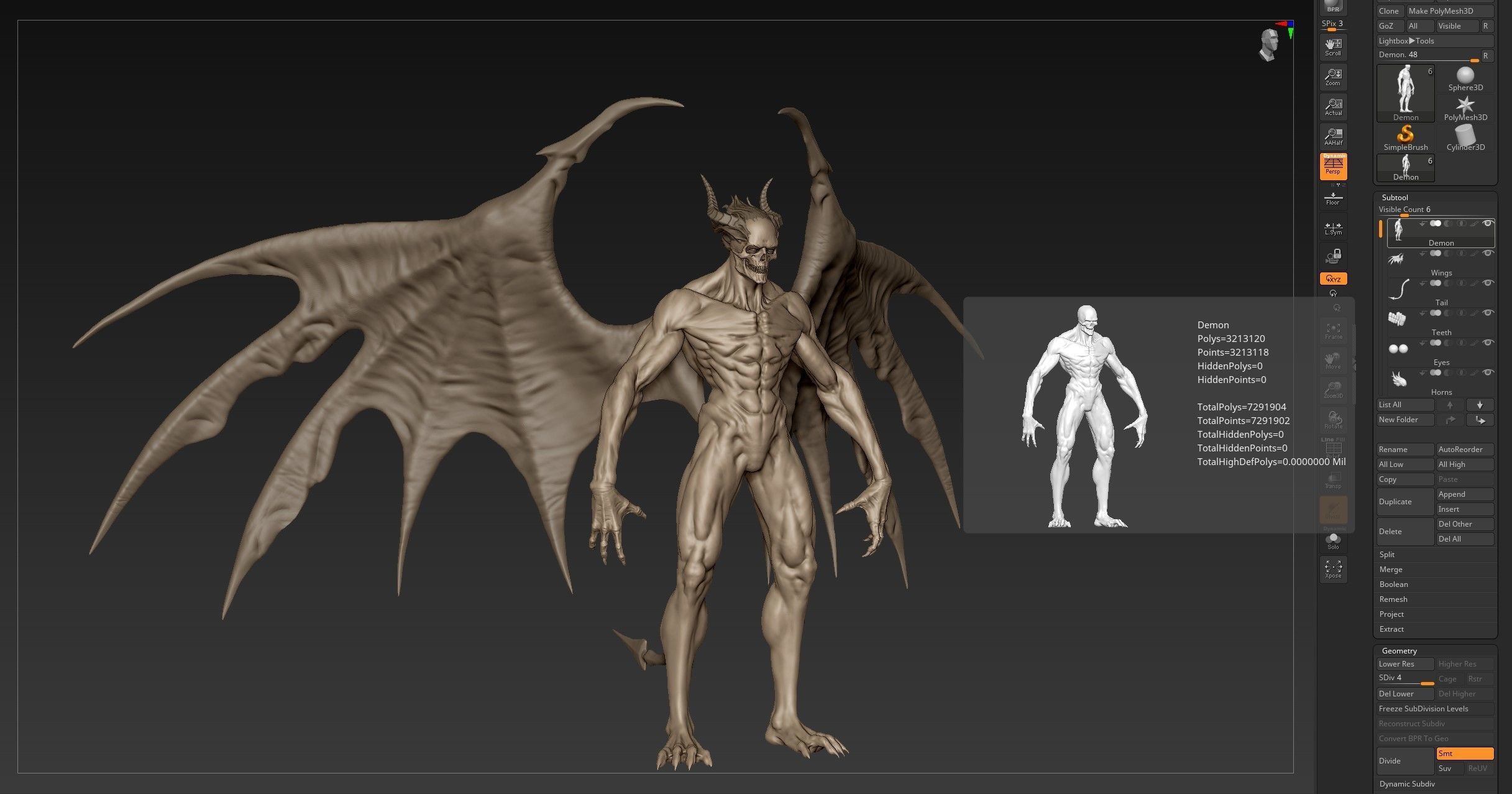 Skullhead Demon 3D model_18